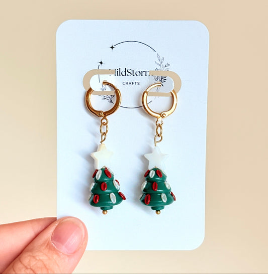 Polymerclay Earrings | Weihnachtsbäume