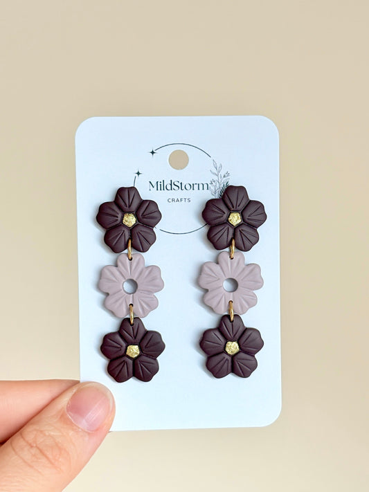 Polymerclay Earrings | Herbstblumen Hänger