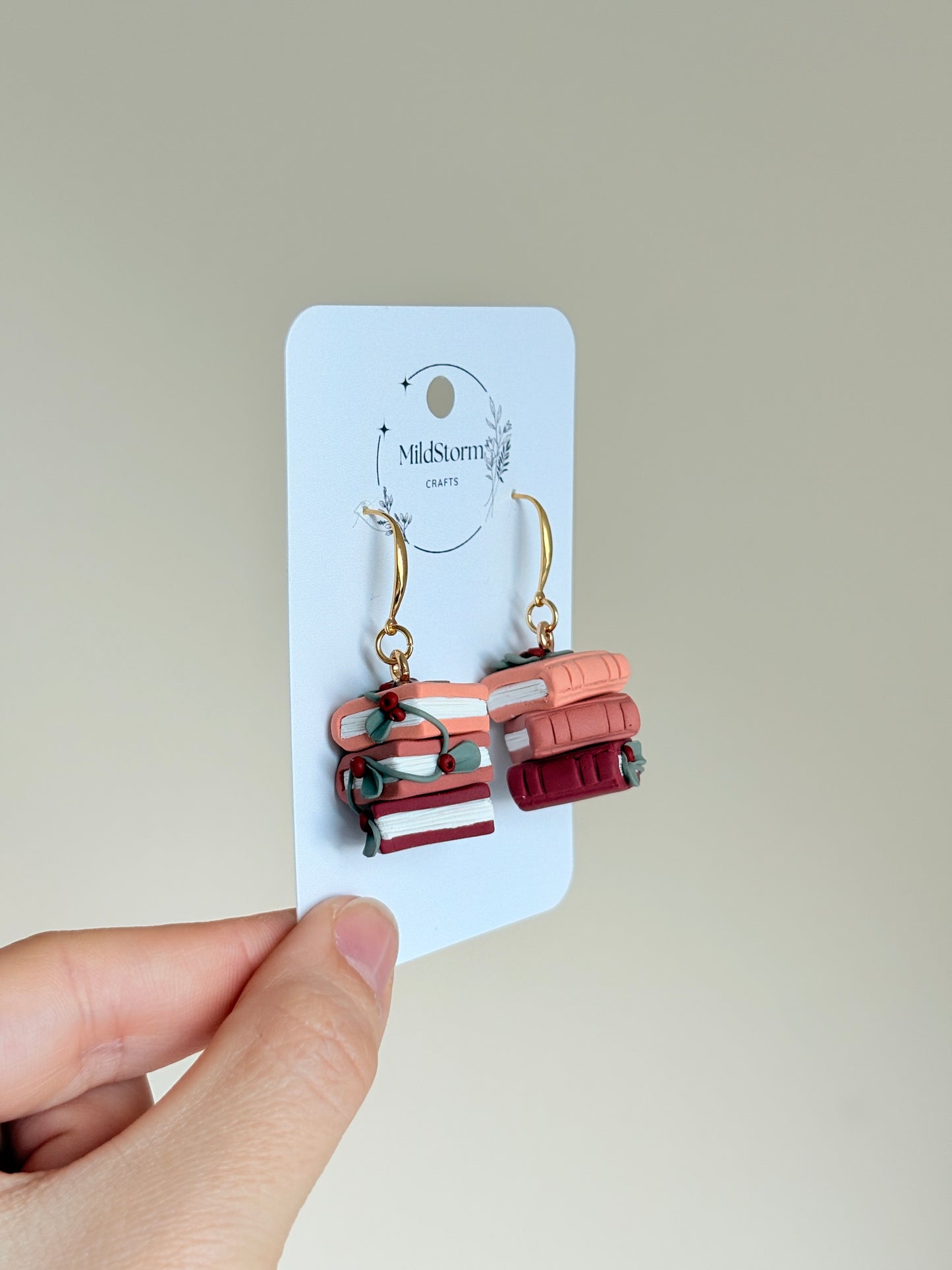 Polymer clay earrings | Christmas earrings