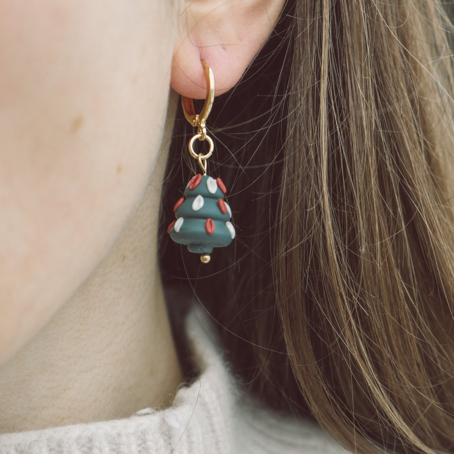 Polymerclay Earrings | Christmas Trees