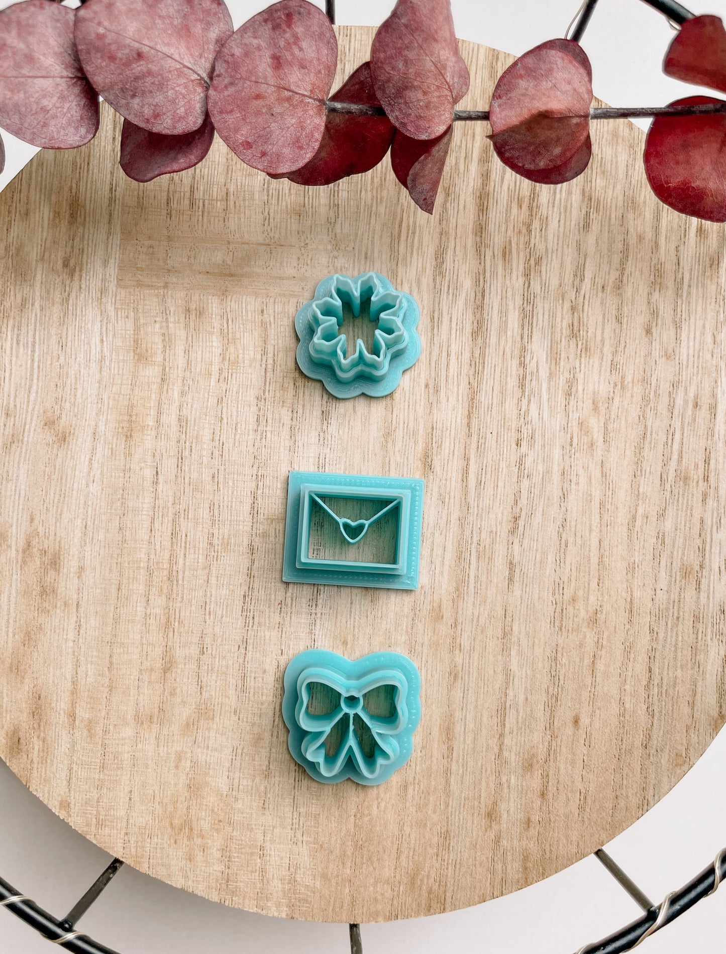 Clay Cutter Letter | Snowflake | Bow