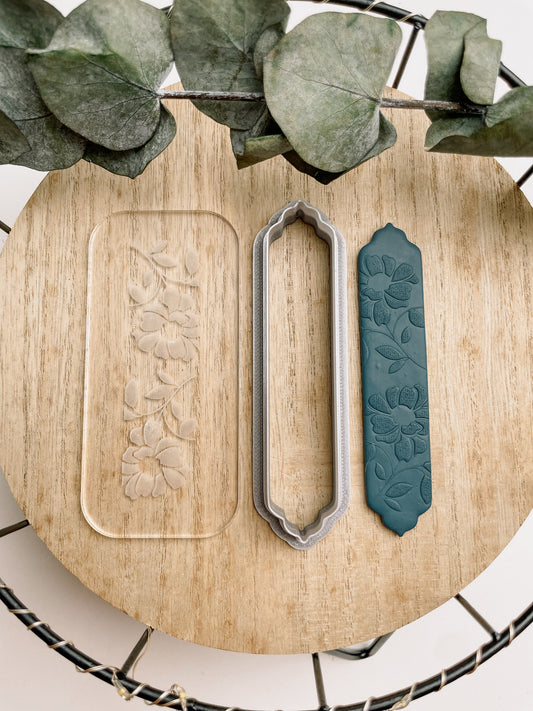 Clay Cutter Bookmark + Acrylic Stamp