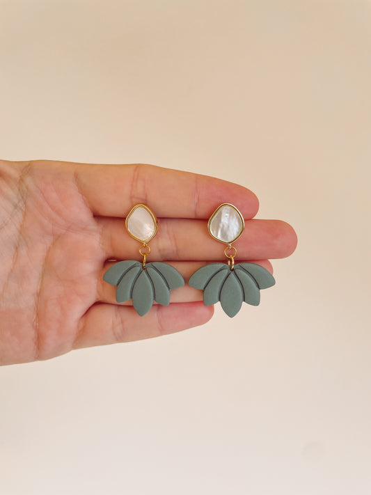 Polymerclay Earrings | Leichte Ohrringe | Lotus