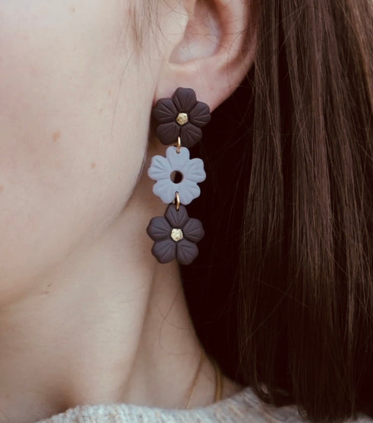 Clay Earrings | Herbstblumen Hänger