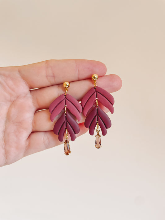 Polymerclay Earrings | Lightweight Earrings | Tria Drop