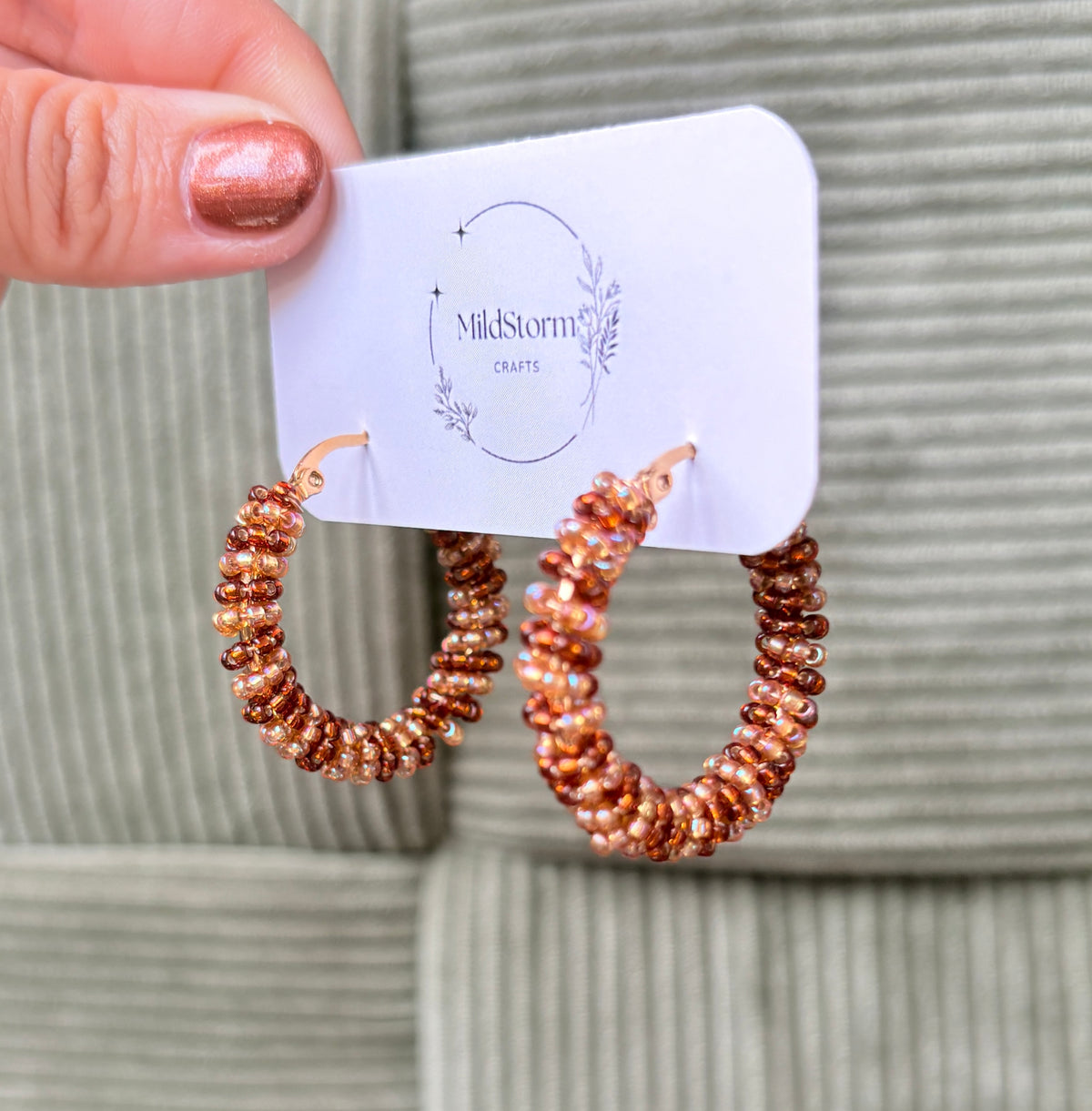 Clay Earrings | Golden Hoops