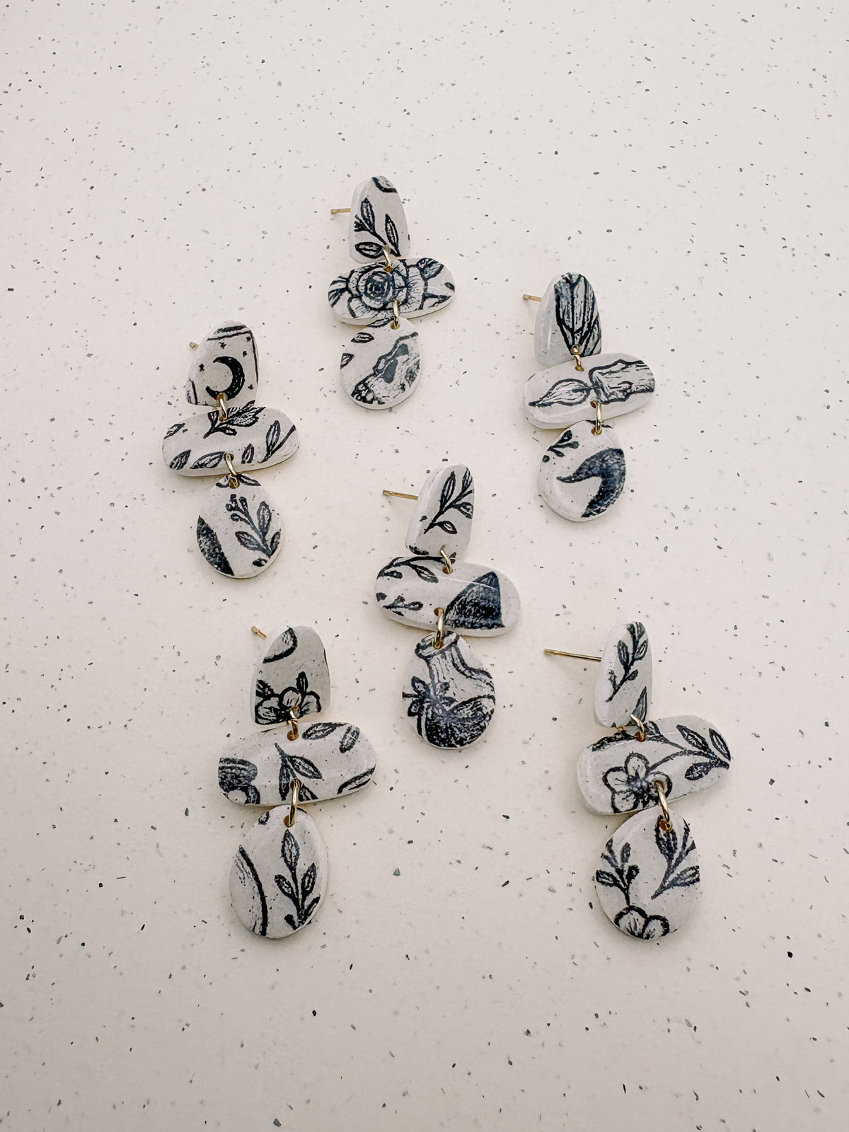 Clay Earrings | Agatha