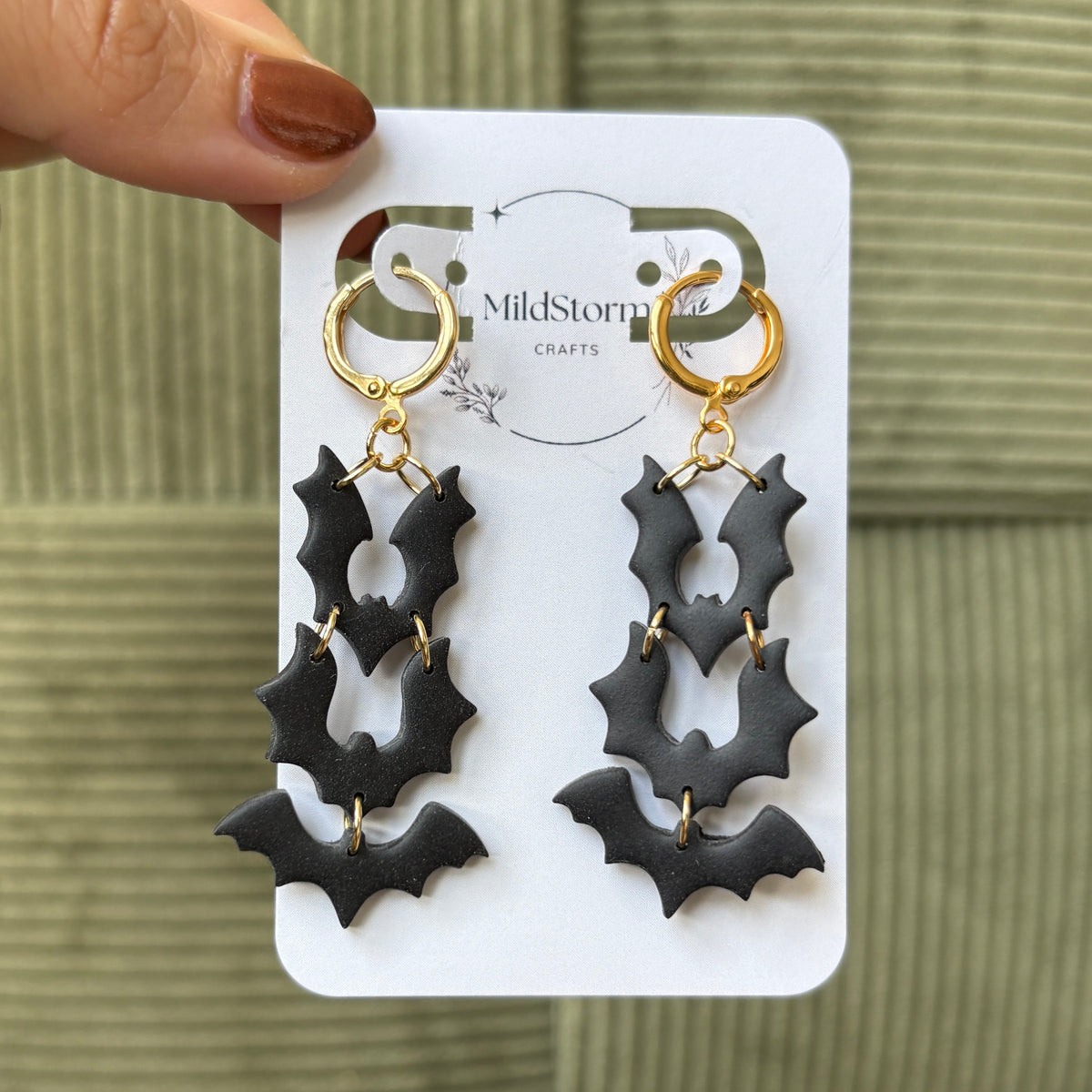 Clay Earrings | Fledermäuse