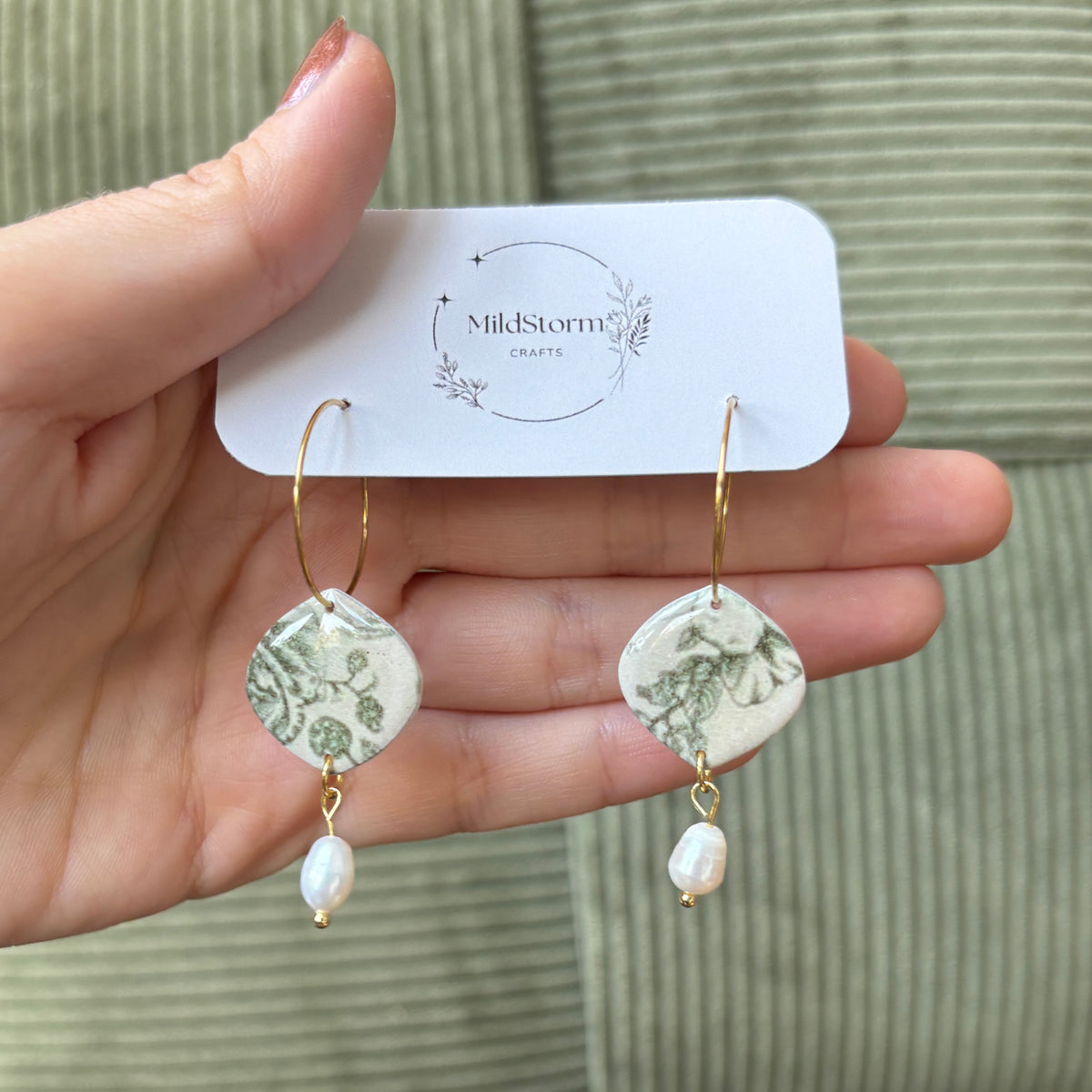Clay Earrings | Vintage Botanicals