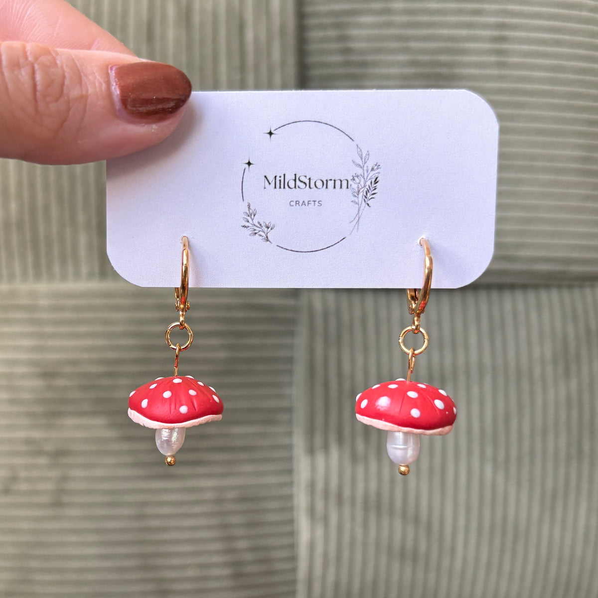 Clay Earrings | Pilze