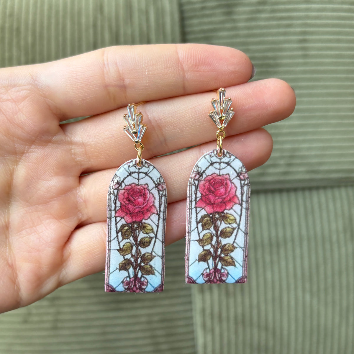 Clay Earrings | Blumenmuster