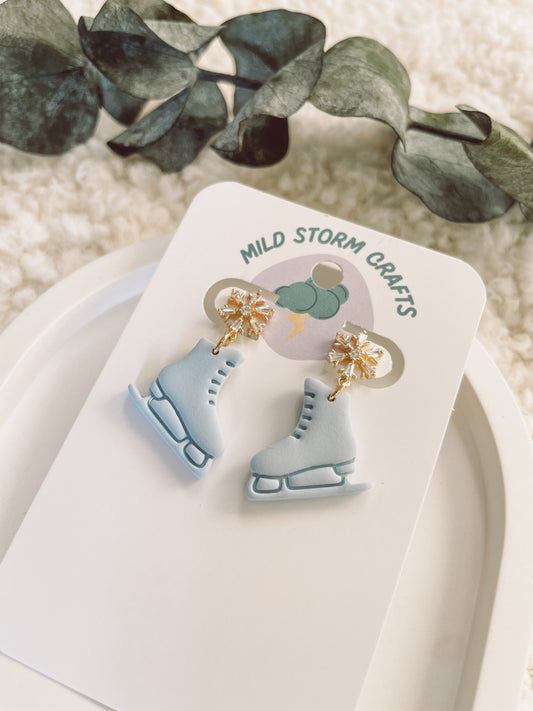 Polymerclay Earrings | Leichte Ohrringe | Schlittschuhe