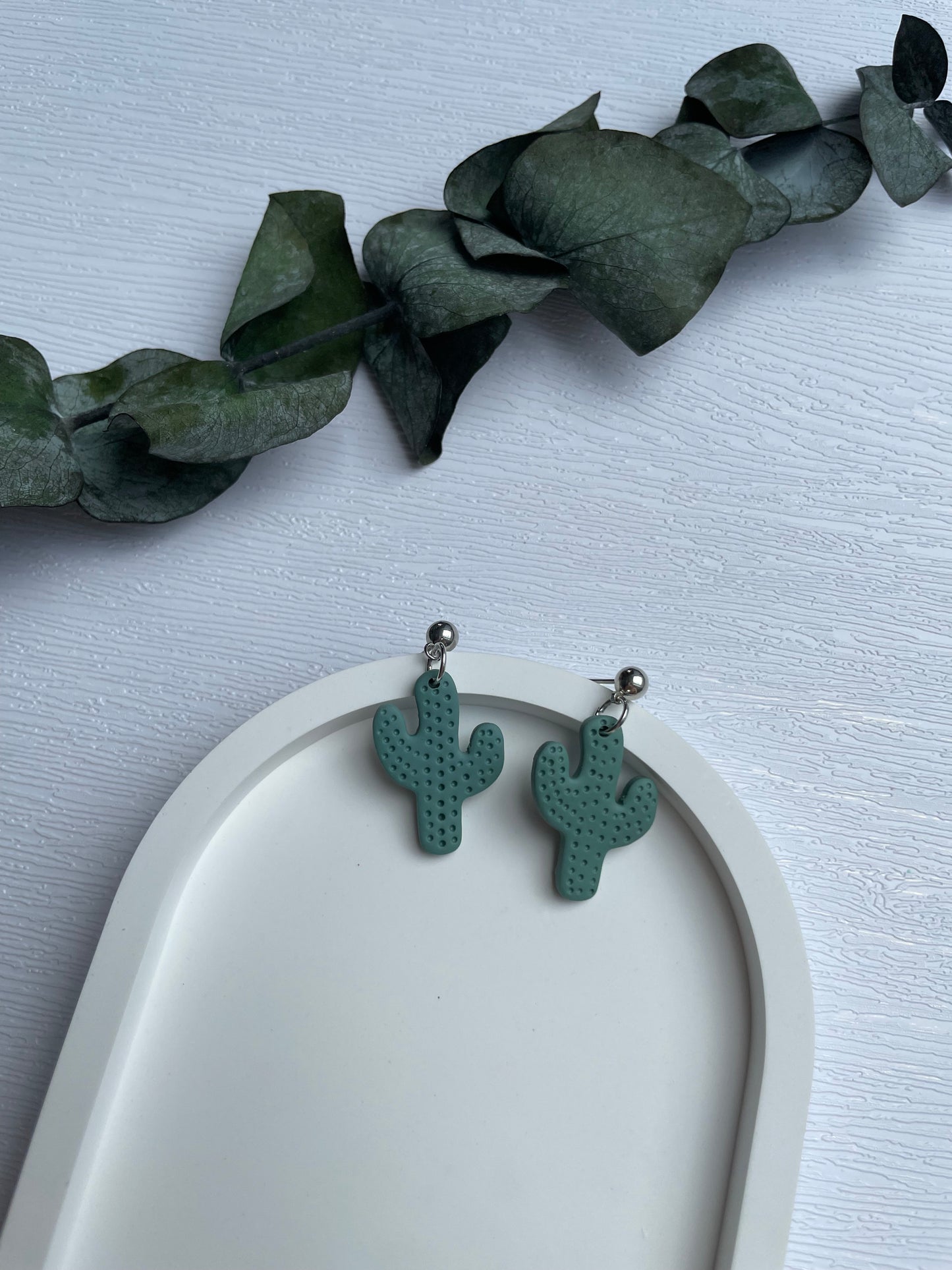 Polymer clay earrings | Plant earrings