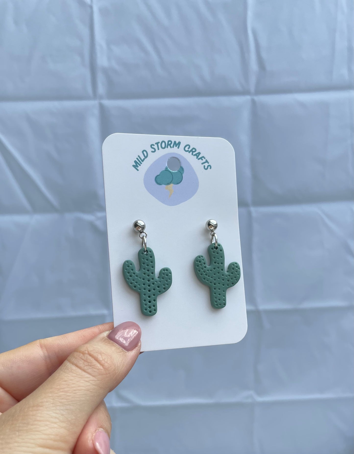 Polymer clay earrings | Plant earrings