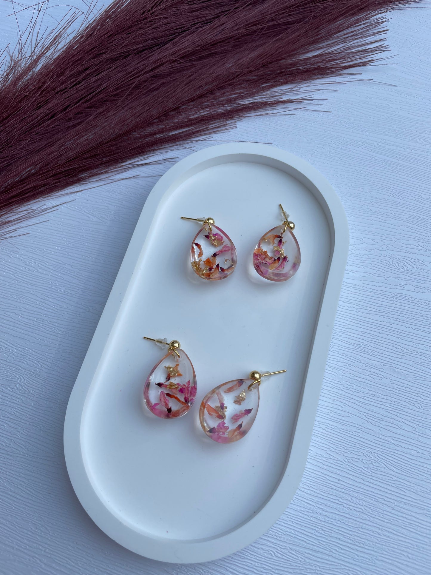 Polymerclay Earrings | Blüten Ohrringe