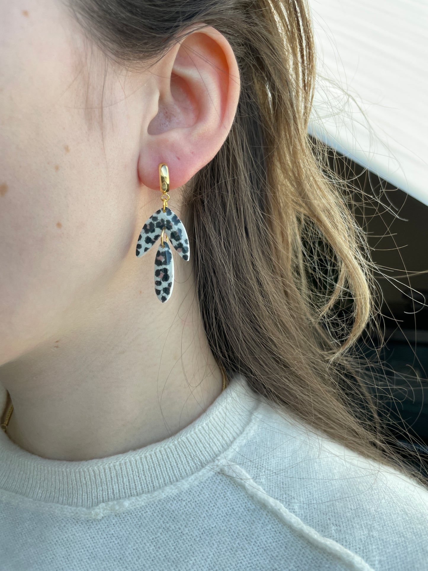 Polymerclay Earrings | Leopardenhänger