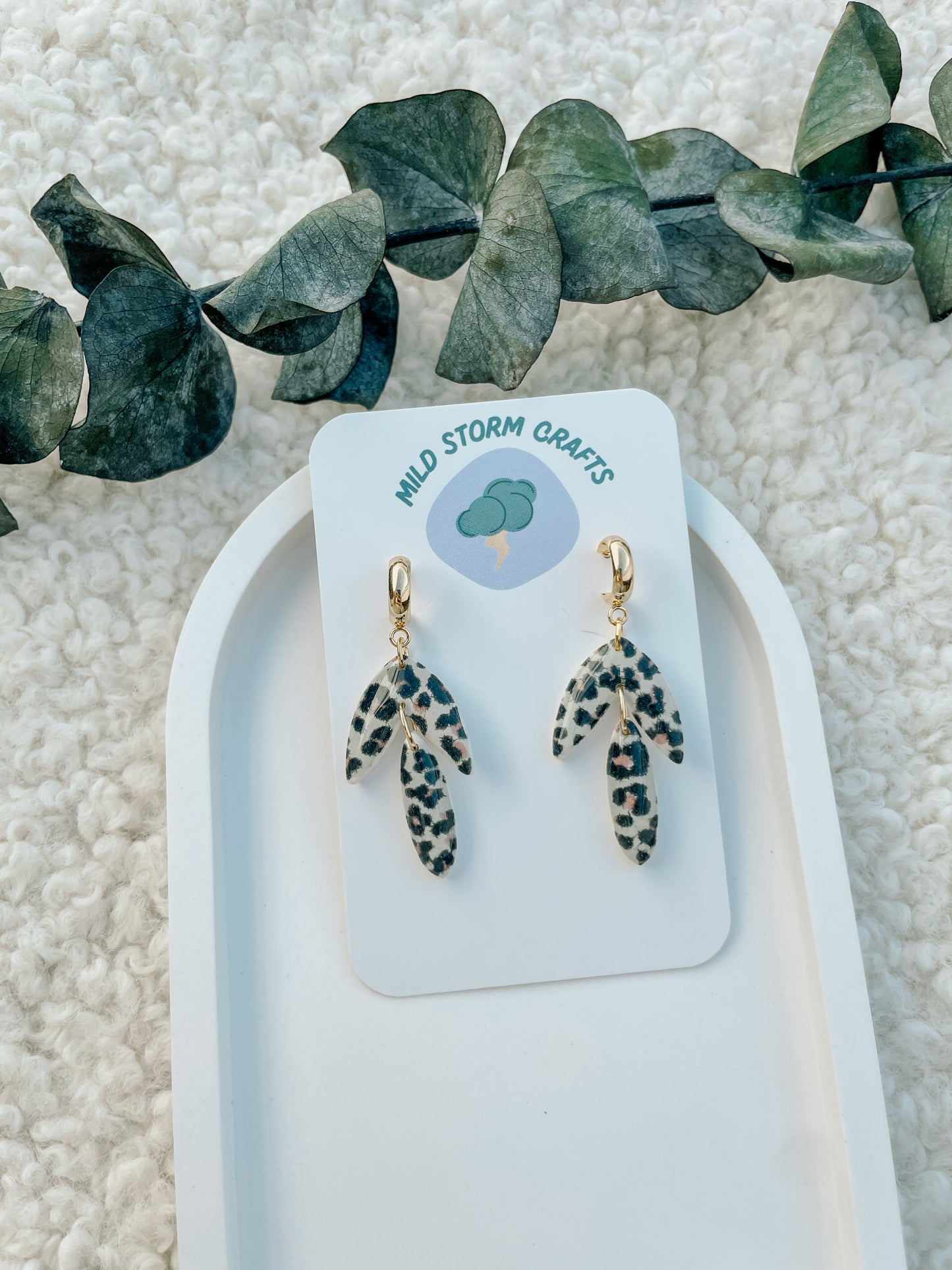 Polymerclay Earrings | Leopardenhänger