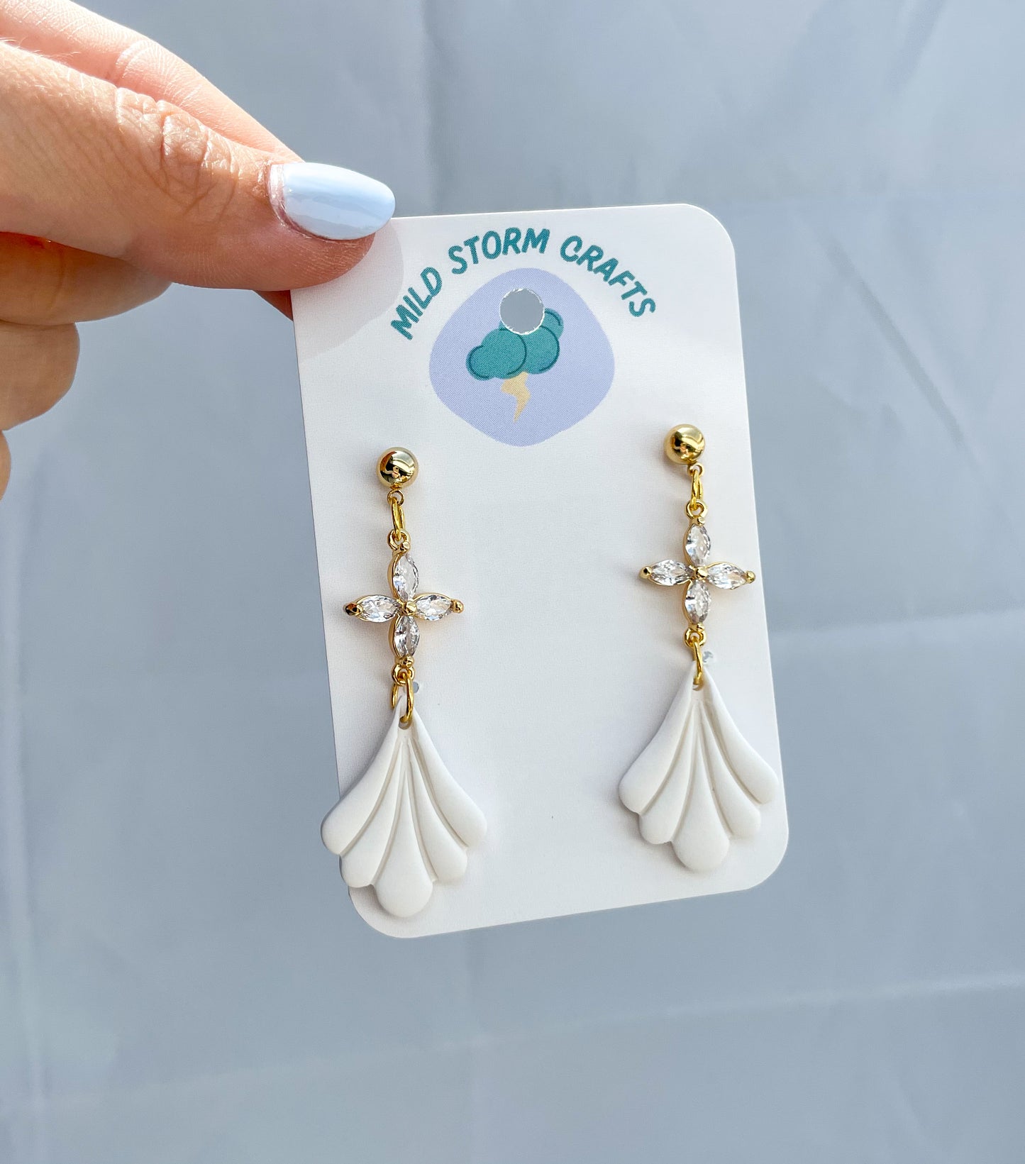 Polymer clay earrings | Fancy hanger