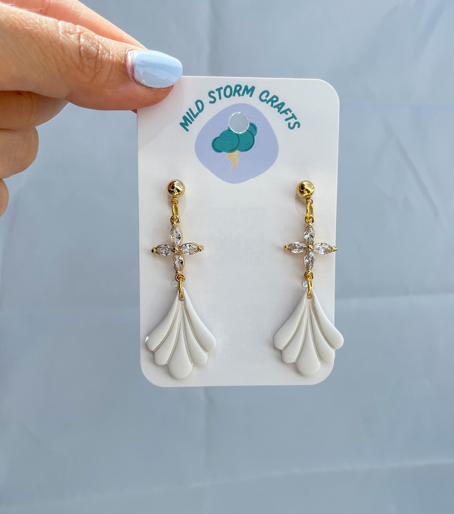 Polymer clay earrings | Fancy hanger