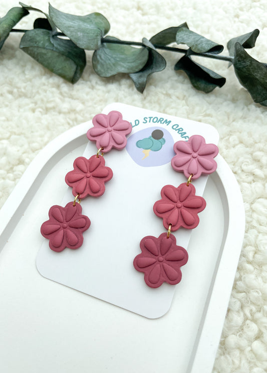 Polymerclay Earrings | Leichte Ohrringe | Blumenhänger