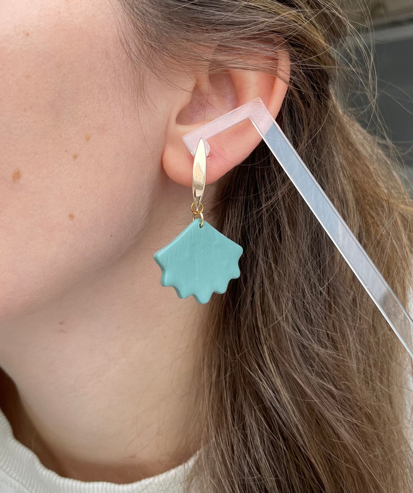 Clay Earrings | Gingko