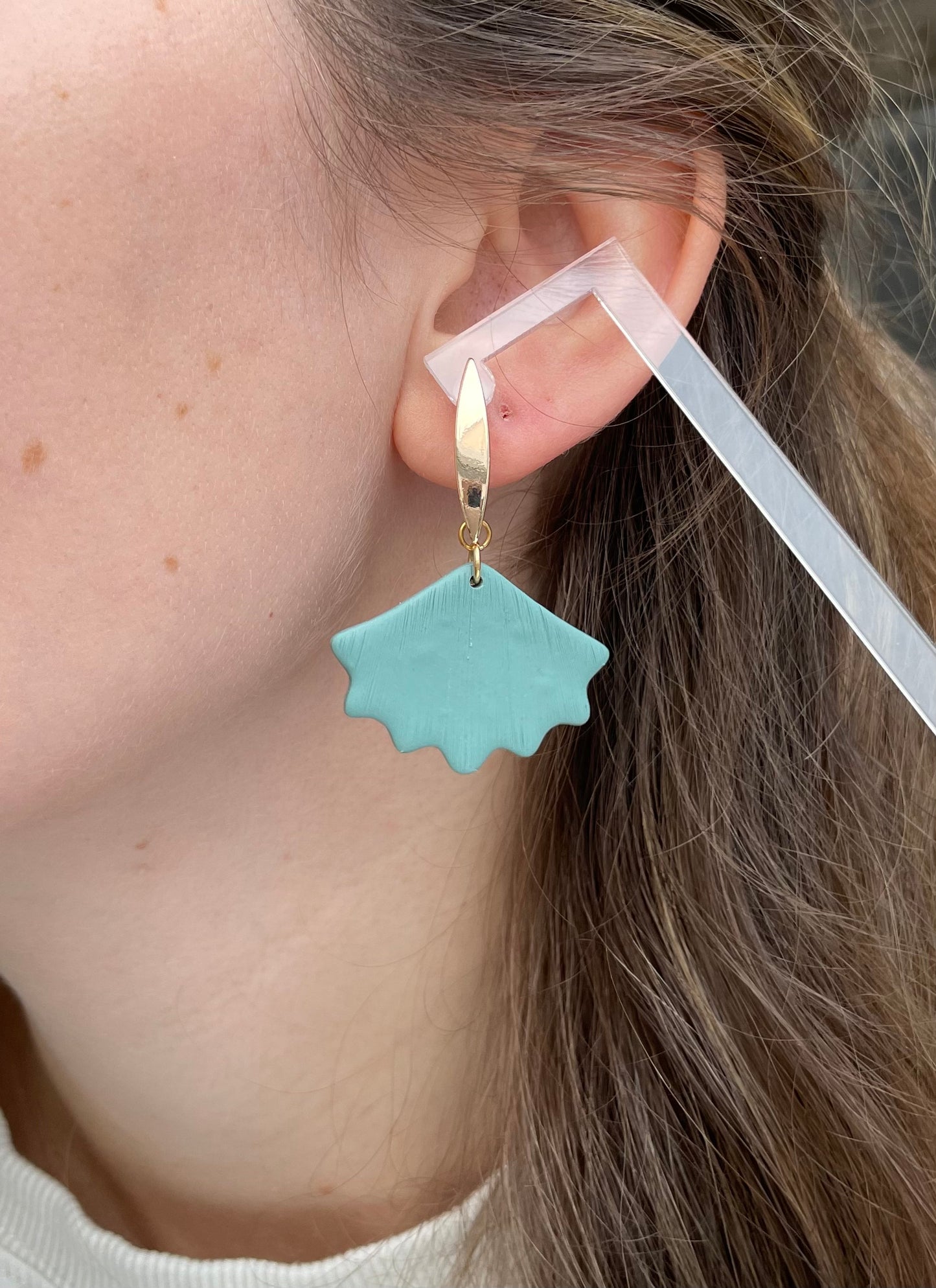 Clay Earrings | Gingko