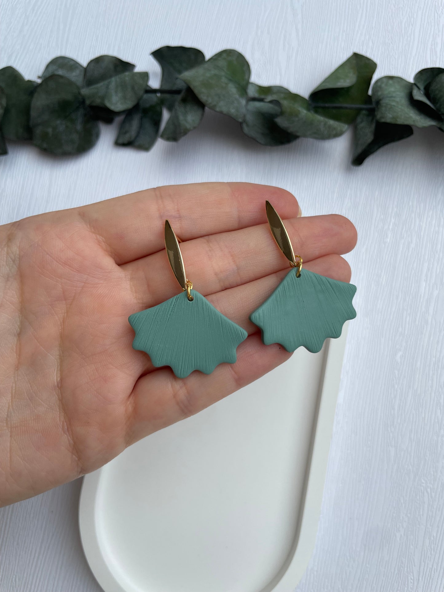 Clay Earrings | Gingko