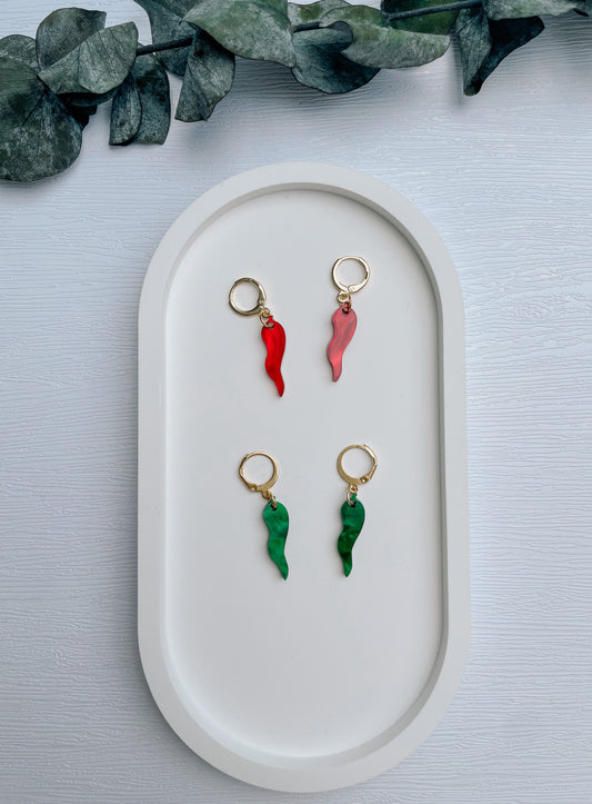 Acrylic Earrings | Chilli