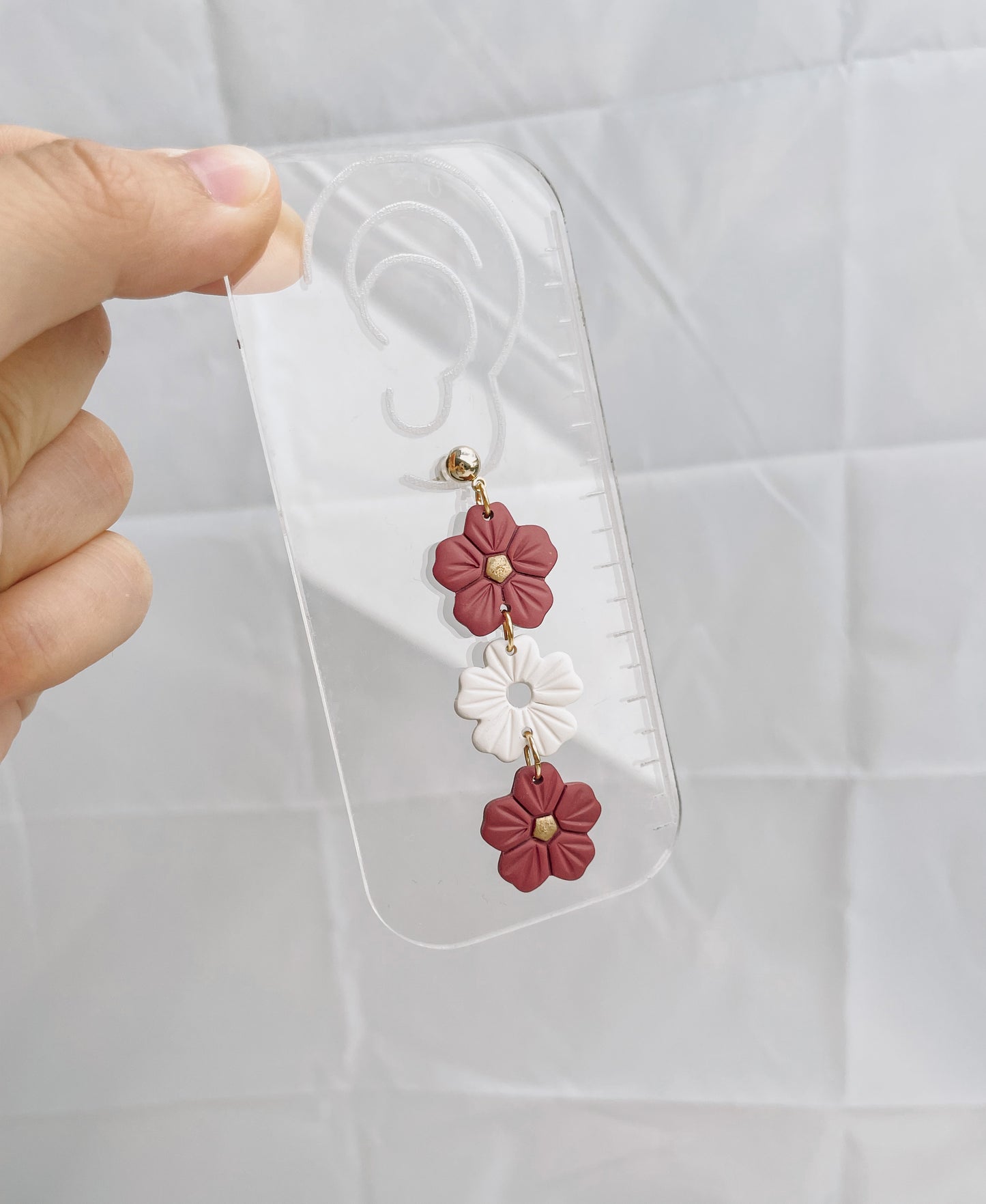 Clay Earrings | Autumn Flowers