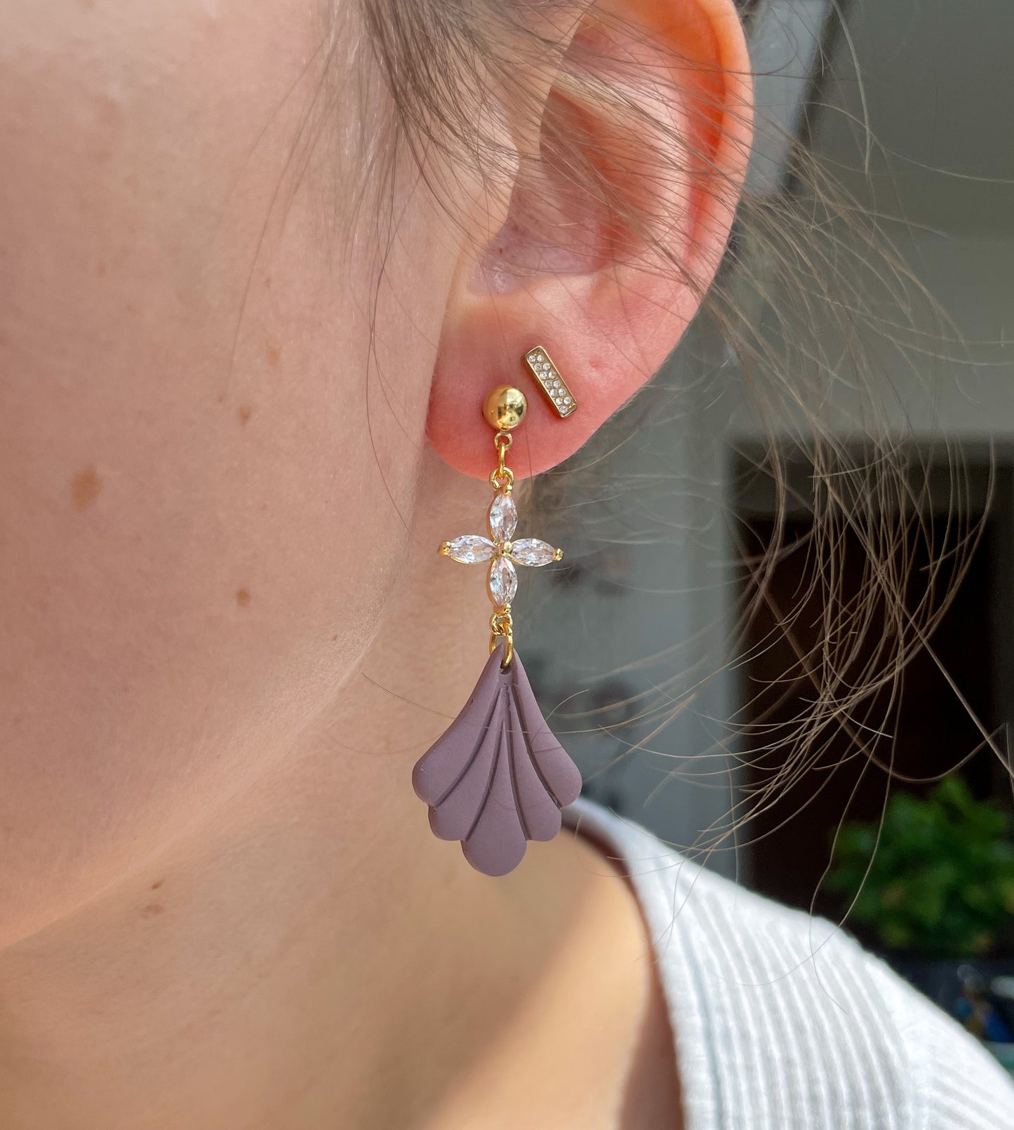 Clay Earrings | Dream in Lilac