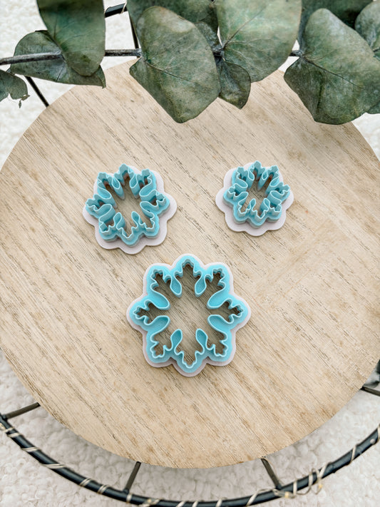 Polymer clay cutter Christmas motif / snowflake